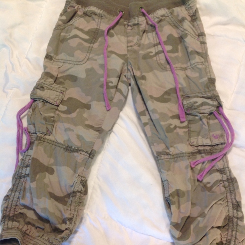 Girls Justice camouflage Capri
